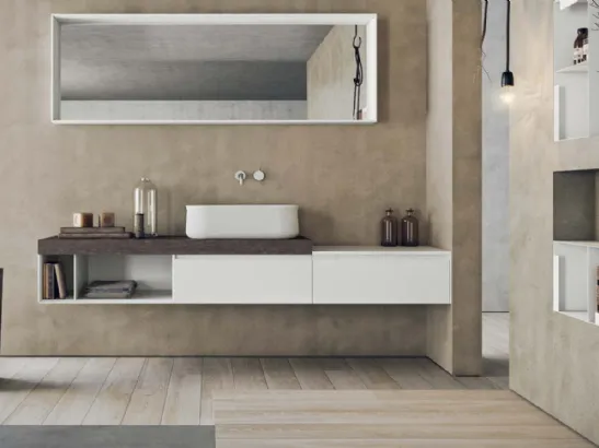 Mobile da Bagno sospeso Calix XL 04 di Novello