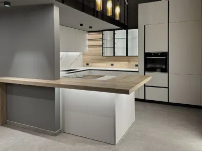 Cucina Moderna con penisola D23 003 di Doimo Cucine